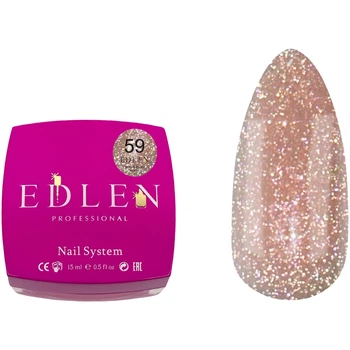 EDLEN Builder Gel Flash Світловідбиваючий гель №59, 15 мл