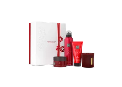 Rituals М подарунковий набір догляду за тілом та для затишку Ayurveda троянда і мигдаль червоний середній набір