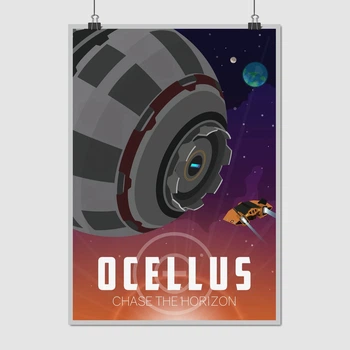 Постер Элита, Elite:Dangerous, Ocellus, постер для геймера, космический корабль, sci-fi, A3 42×30 см (id3339)