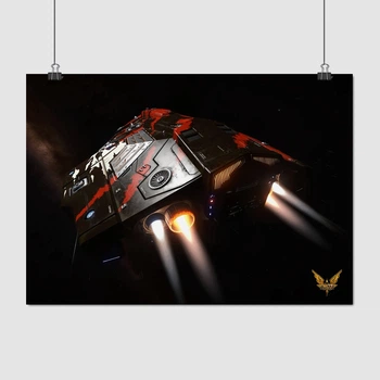 Постер Элита, Elite:Dangerous, постер для геймера, космический корабль, sci-fi, A3 30×42 см (id0147)