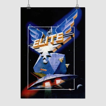 Постер Элита, Elite (1984), ZX Spectrum, постер для геймера, sci-fi, A3 30×42 см (id0401)