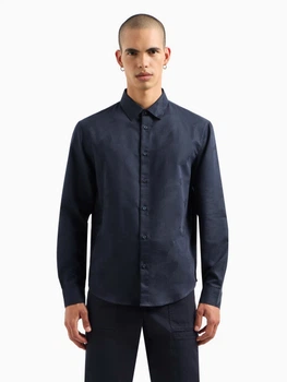 Рубашка классическая Armani Exchange 8346189 Тёмно-синий XL WH4121
