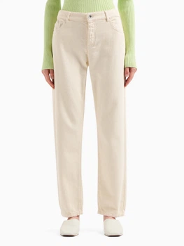 Прямые джинсы Emporio Armani 8611549 Молочный 24 5P1691