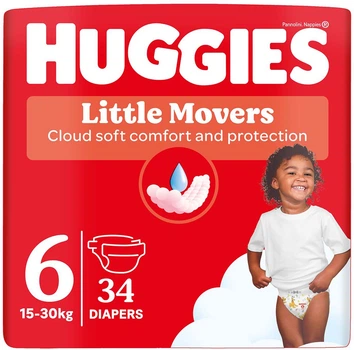 Подгузники Huggies Extra Care Little Movers 6 15-30 кг 34 шт (5029053567600)