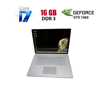 Ноутбук Microsoft Surface Book 2 / 15" (3240x2160) IPS Touch / Intel Core i7-8650U (4 (8) ядра по 1.9 - 4.2 GHz) / 16 GB DDR3 / 256 GB SSD / nVidia GeForce GTX 1060, 6 GB GDDR5, 192-bit / WebCam б/у
