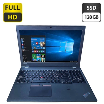 Ноутбук Б-класс Lenovo ThinkPad T560 / 15.6" (1920x1080) TN / Intel Core i5-6200U (2 (4) ядра по 2.3 - 2.8 GHz) / 8 GB DDR3 / 128 GB SSD / Intel HD Graphics 520 / WebCam б/у
