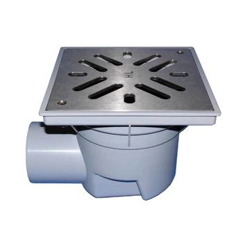Дворовий трап Hutterer&Lechner HL605SW серії Perfekt DN110 горизонтальний 244х244/226х226мм