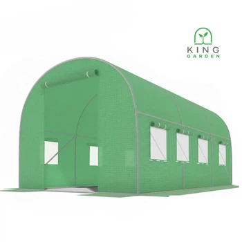 Теплица 10м² СРЕДНЯЯ King Garden, 8 окон 400х250х200 см