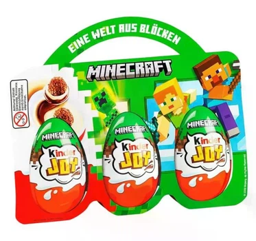 Подарунковий набір Kinder Joy Maincraft Кіндер Джой "Майнкрафт ", 3 шт х 20 г