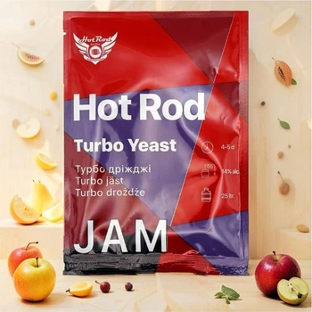 Турбо-дрожжи для фруктовых настоев Hot Rod Distiller Jam 25 л, 69 г D0303
