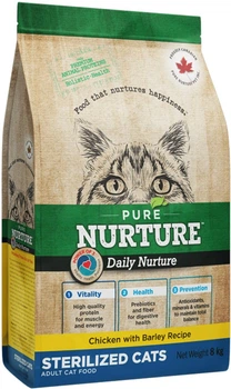 Сухий корм Pure Nurture Daily Power of 3 Sterilised з куркою та ячменем