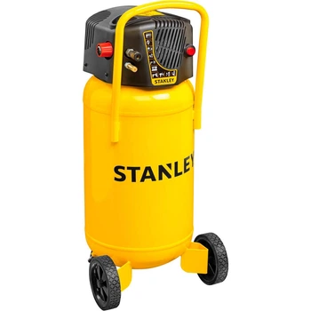 Компресор повітряний поршневий STANLEY D 230/10/50V, продуктивність 222 л/хв, потужність 1.5 кВт, тис 10 Бар, об'єм ресивера 50 л,