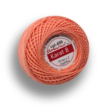 НИТКИ "KARAT" (1шт) колір кораловий 459