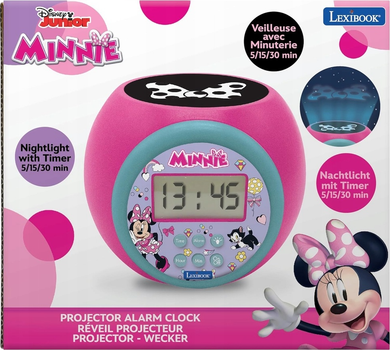 Будильник з проектором Lexibook Мінні Маус RL977MN (3380743100401)