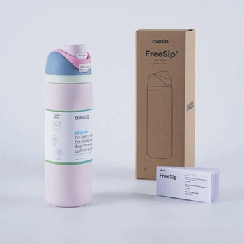Термобутылка Owala FreeSip 945 мл Cloudscape из нержавеющей стали, спортивная бутылка с трубочкой