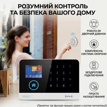 Комплексная беспроводная GSM-сигнализация — ЖК-экран, управление телефоном