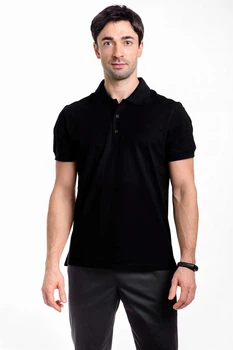 Поло Мужское AndreStar Эгоист Черный (манжет) 3XL (7015-1)
