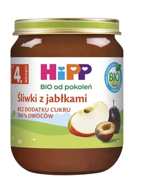 Дитяче пюре HiPP BIO Слива з яблуком 125 г (з 4 місяців)