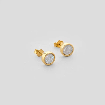 Серебряные серьги с позолотой Minimal 2373-50пБ