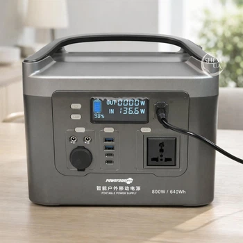 Зарядная станция 800W 640Wh с поддержкой зарядки от солнечной панели, RMP-800W