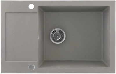 Zlew kuchenny Kernau KGS H 6078 1B1D Grey Metallic