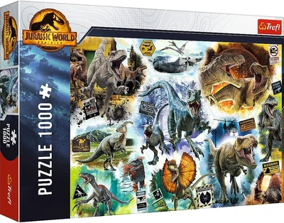 Пазл Trefl: Jurassic World Dominion — По следам динозавров (1000 эл.) — 10727