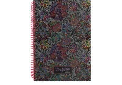 Книга канц. на спіралі А4 80арк # офс. OPTIMA 20845-01 Viva Mexico, пластик. обкл. /O20845-01/