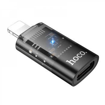 Адаптер Lightning To USB-C Hoco UA36A — Black