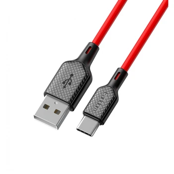 Кабель USB C 2.4A (1m) — Earldom EC-154C — Red