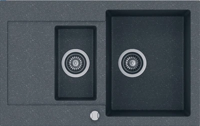 Кухонна мийка Kernau KGS H 6080 1.5B1D Graphite