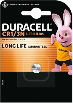 Специальная литиевая батарейка Duracell 1/3N 3V, (2L76/CR1/3N/CR11108), 1 шт (5000394003323)