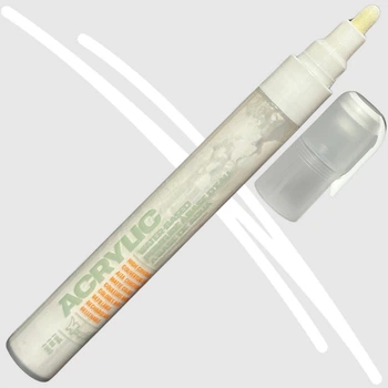 Акриловый маркер Montana Shock White Pure (Белый) 2 мм