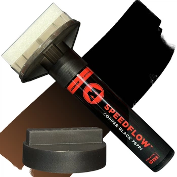 Маркер-швабра спиртовой Molotow 767PI Speedflow (Черный) 60 мм