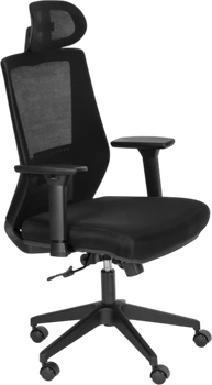 Офісне крісло ModernHome by Multistore поворотне ергономічне Чорне 3219 (5905817009305)