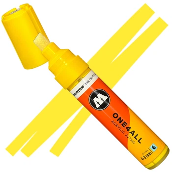 Акриловый маркер Molotow ONE4ALL 327HS Zinc Yellow (Желтый) 4-8 мм