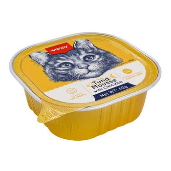 Беззерновой влажный корм Wanpy Tuna&Chicken - мусс для кошек с тунцем и курицей, 40 г (6927749871262)