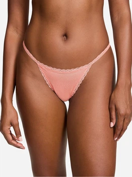 Трусики стринги женские хлопковые Victoria's Secret 97639935 2XL Оранжевые (1159855694)