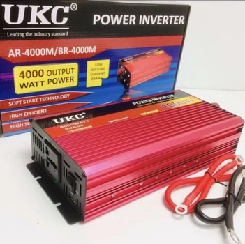 Інвертор (перетворювач напруги)AC/DC UKC BR-4000M/ 4820 12V/ 220V/ 4000WAT