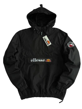 Вітрівка ELLESSE чоловіча весняна осіння демісезонна куртка чорна L
