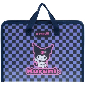 Папка-портфель Kite на блискавці з тканинними ручками Kuromi HK25-202-2