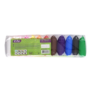 Пластилін повітряний для ліплення ZiBi 12 шт, ZB.6296 KIDS Line