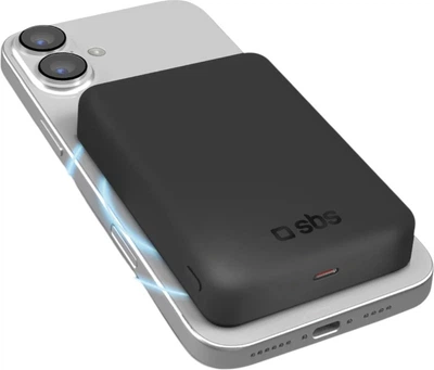 Powerbank SBS Wireless Qi2 10000 mAh 20W Black (TEBB10000QI2K)