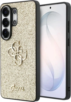 Панель Guess Fixed Glitter Big 4G Metal Logo для Samsung Galaxy S26 Ultra Gold (3666339613952)
