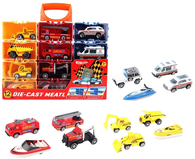 Pojazdy metalowe Trifox 12 szt (A-1292 HW23114200) (5901353656126)