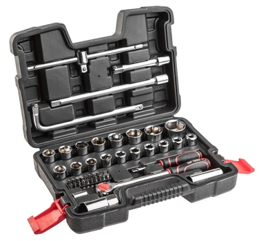 Набор инструментов Top Tools, набор торцевых головок 1/2", 1/4", 47шт (644754)
