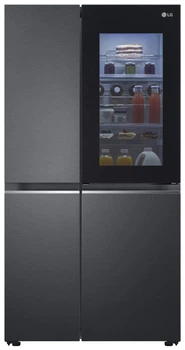 Холодильник LG Side-by-Side, 179x91x74 см, объем холодильного отдела – 416 л, морозильного – 239 л, 2 дверцы, класс энергопотребления F, No Frost, инверторный компрессор, внутренний дисплей, зона свежести (629263)