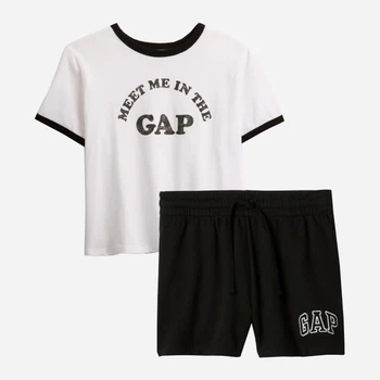 Спортивний костюм жіночий GAP 98278844 2XL Чорний/Білий (1159855428)