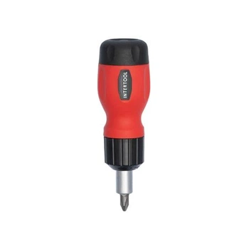 Викрутка реверсивна з насадками 6 од INTERTOOL VT-1009