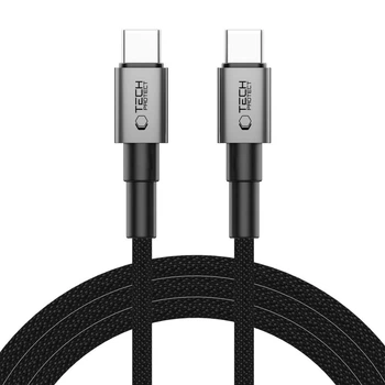 Кабель Tech-Protect Ultraboost DNA USB-C to USB-C 100W 2 m Iron Grey (5906302380831)