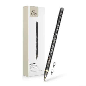Стилус Tech-Protect Digital Magnetic Stylus Pen "4" Clear Black (5906302371648)